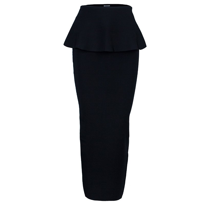 Issa Edith Peplum Maxi Skirt XS