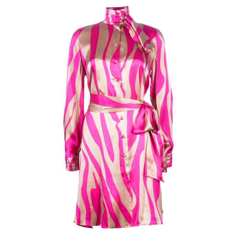 مملوكة مسبقًا Issa London Silk Neck Tie Dress L