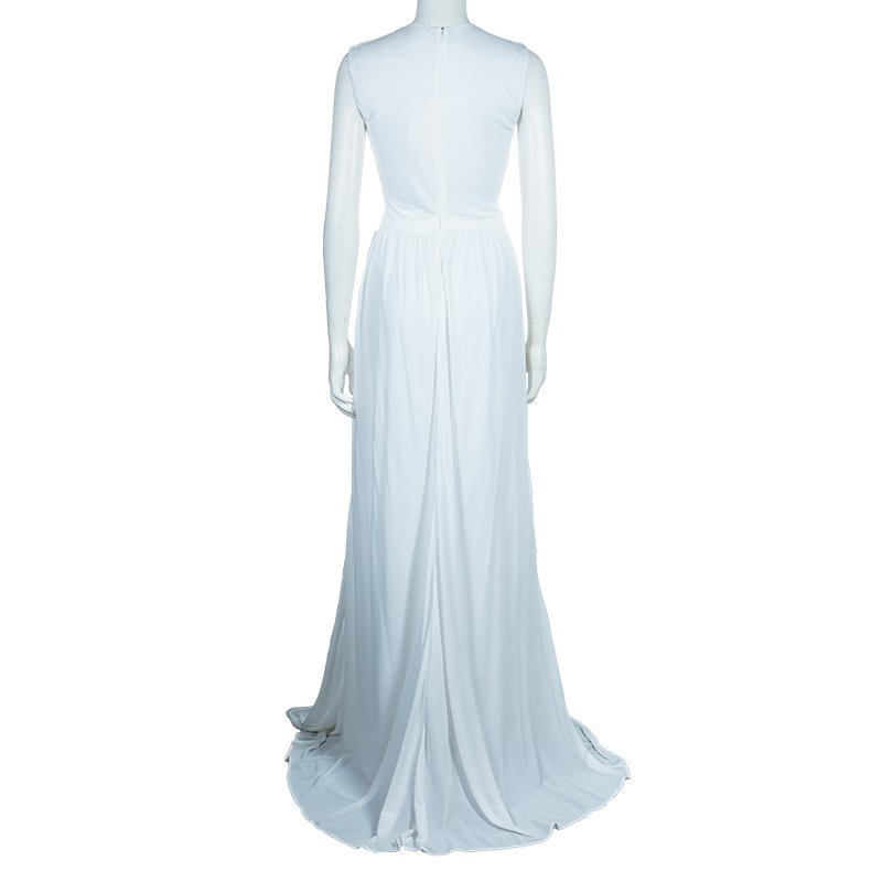Issa White Metal Detail Maxi Dress M Issa White Metal Detail Maxi Dress M