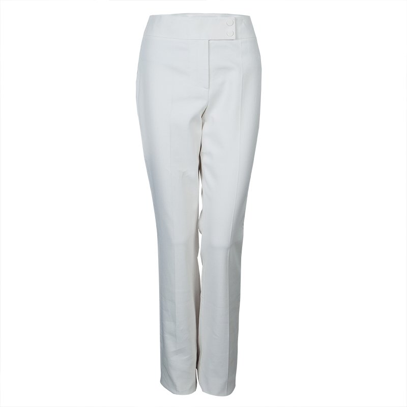 Jason Wu White Tailored Trousers M