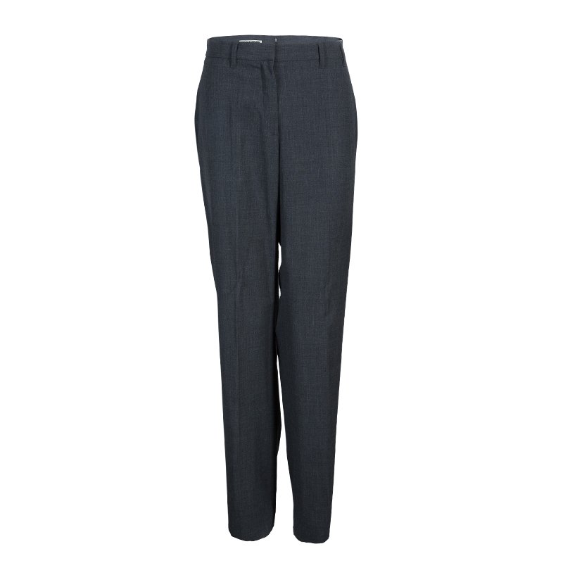 Pre Owned Jil Sander Grey Trousers M
