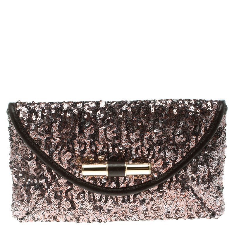 مملوكة مسبقًا حقيبة كلاتش جيمي تشو سلسلة كروس ترتر ميتالك