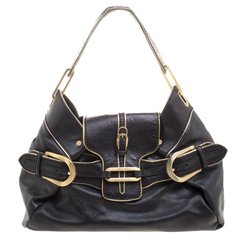 Jimmy Choo Black Leather Tulita Bag Jimmy Choo | The Luxury Closet