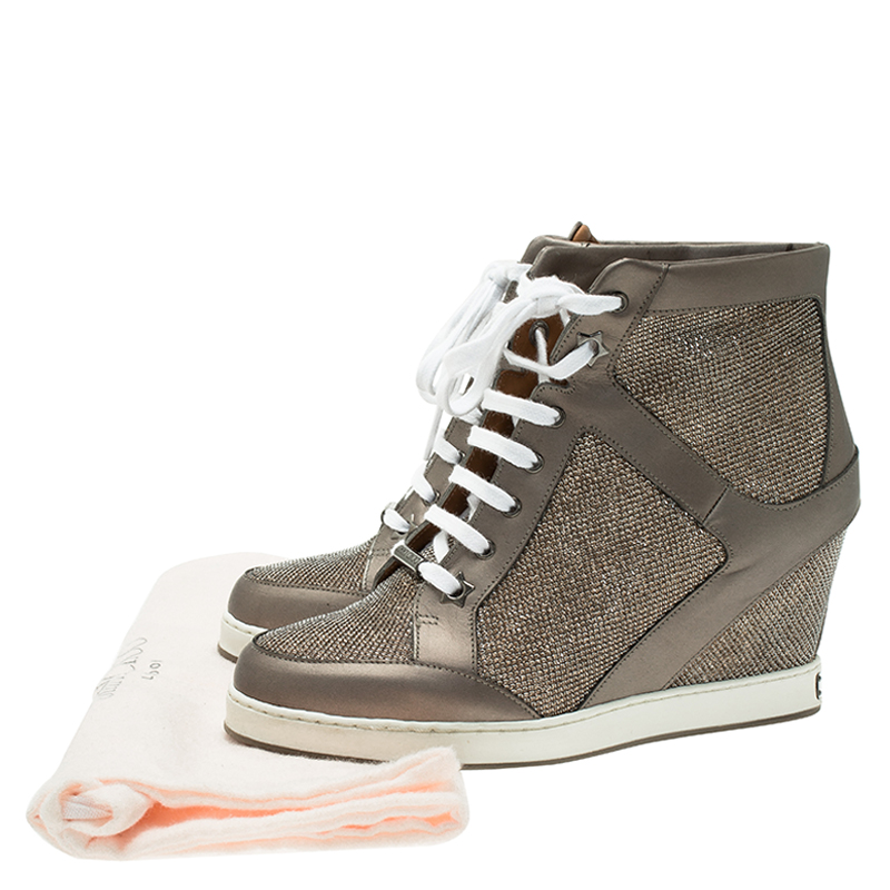jimmy choo wedge trainers