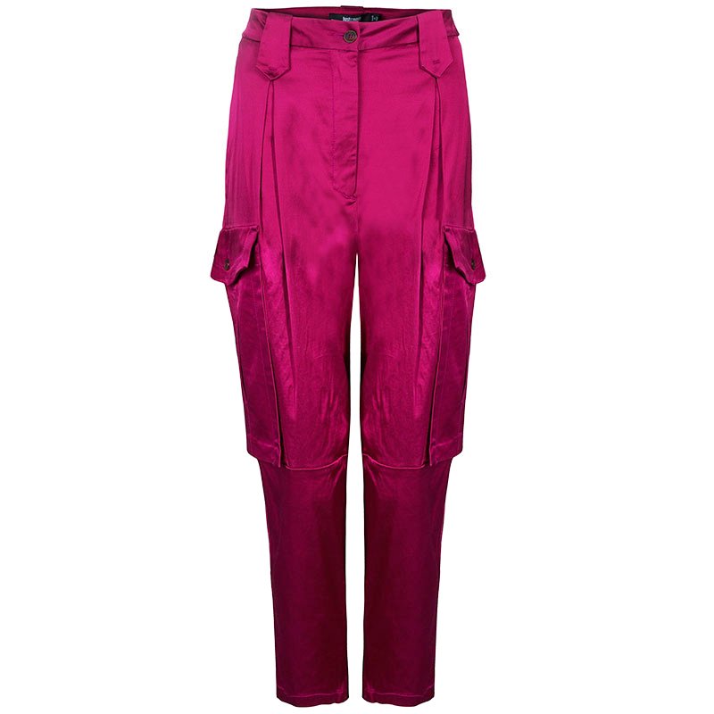 مملوكة مسبقًا Just Cavalli Fuschia Pink Pocket Detail Pants