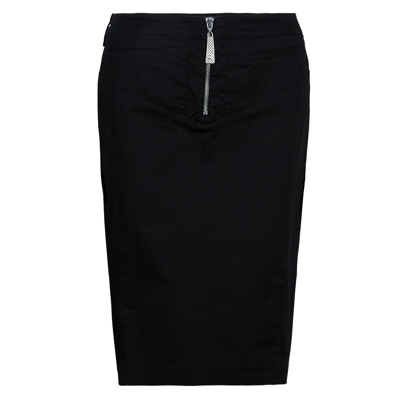 Pre Owned Just Cavalli Black Pencil Skirt L
