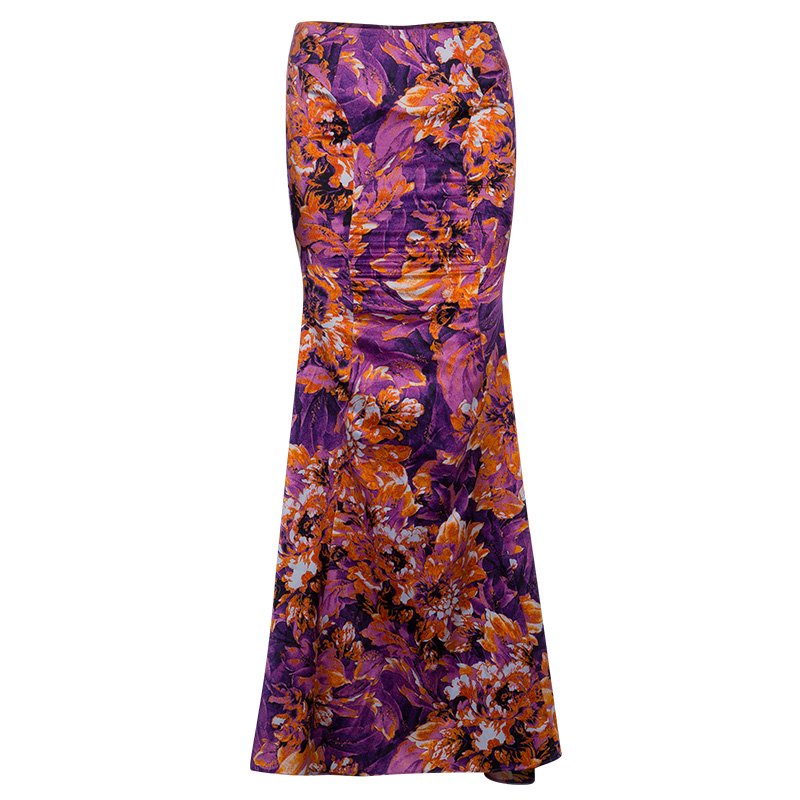 Pre Owned Just Cavalli Floral Maxi Skirt S