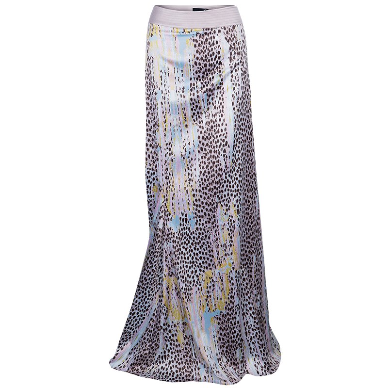 مملوكة مسبقًا Just Cavalli Animal Print Maxi Skirt XL