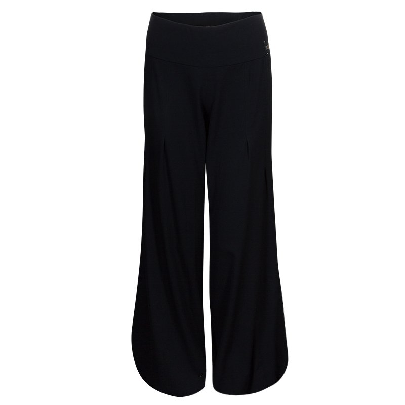 Pre Owned Just Cavalli Black Drawstring Trousers L