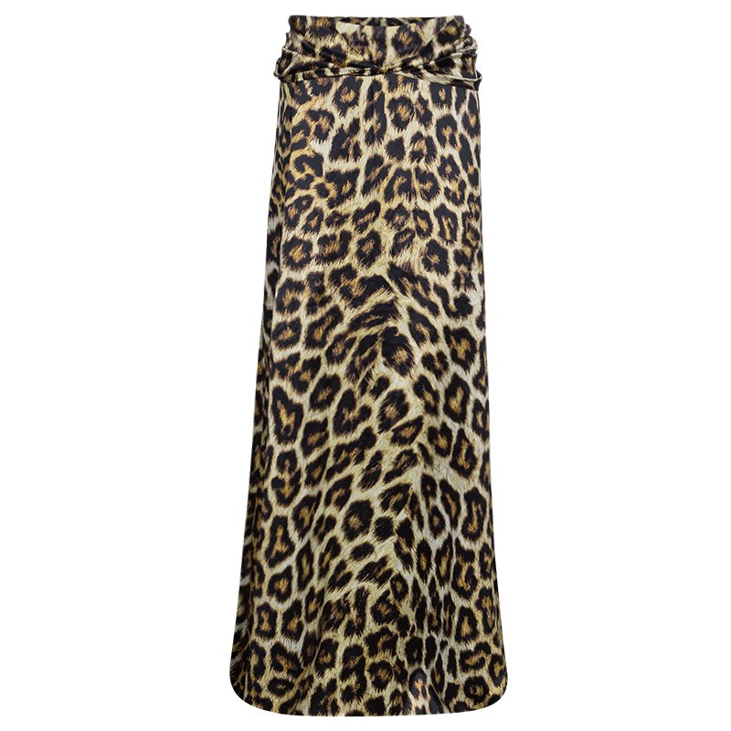 Just Cavalli Leopard Print Skirt XL
