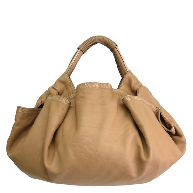 Loewe Beige Leather Nappa Aire Hobo