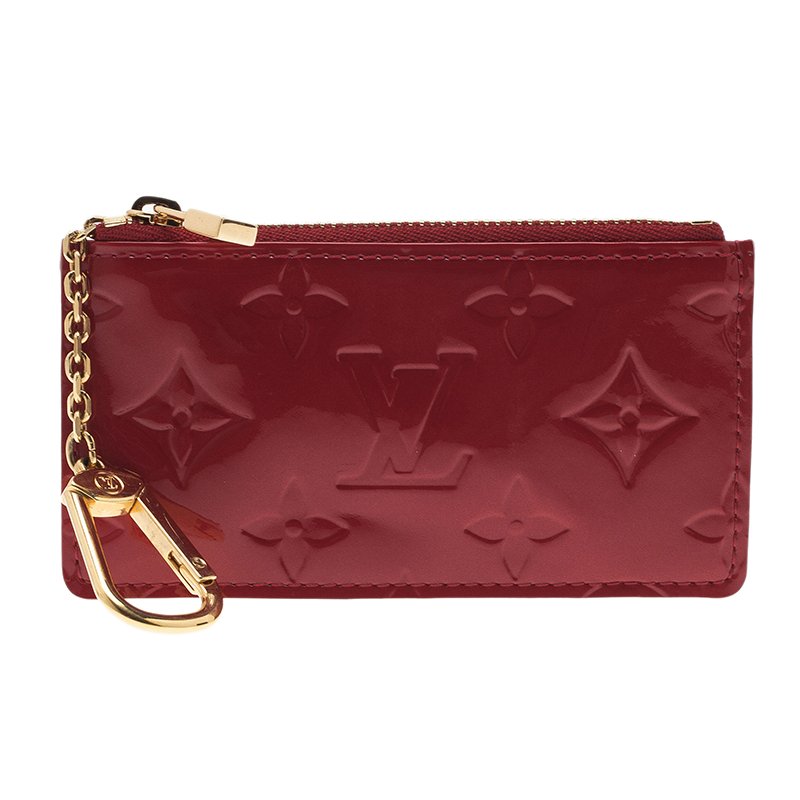 Louis Vuitton Red Monogram Vernis Coin Pouch