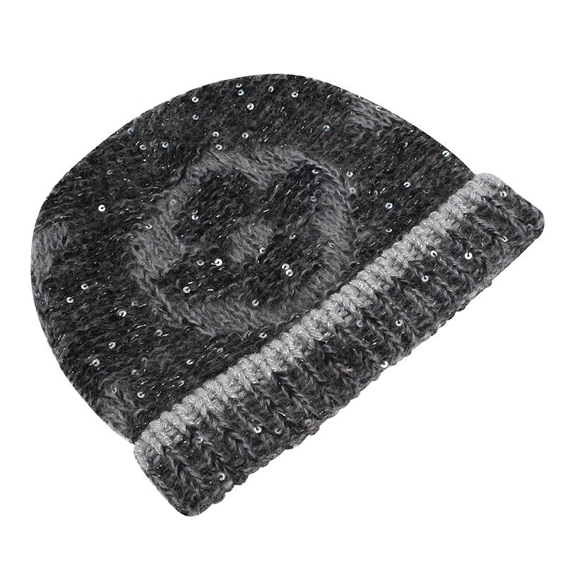 مملوكة مسبقًا Louis Vuitton Grey Monogram Glitter Beanie