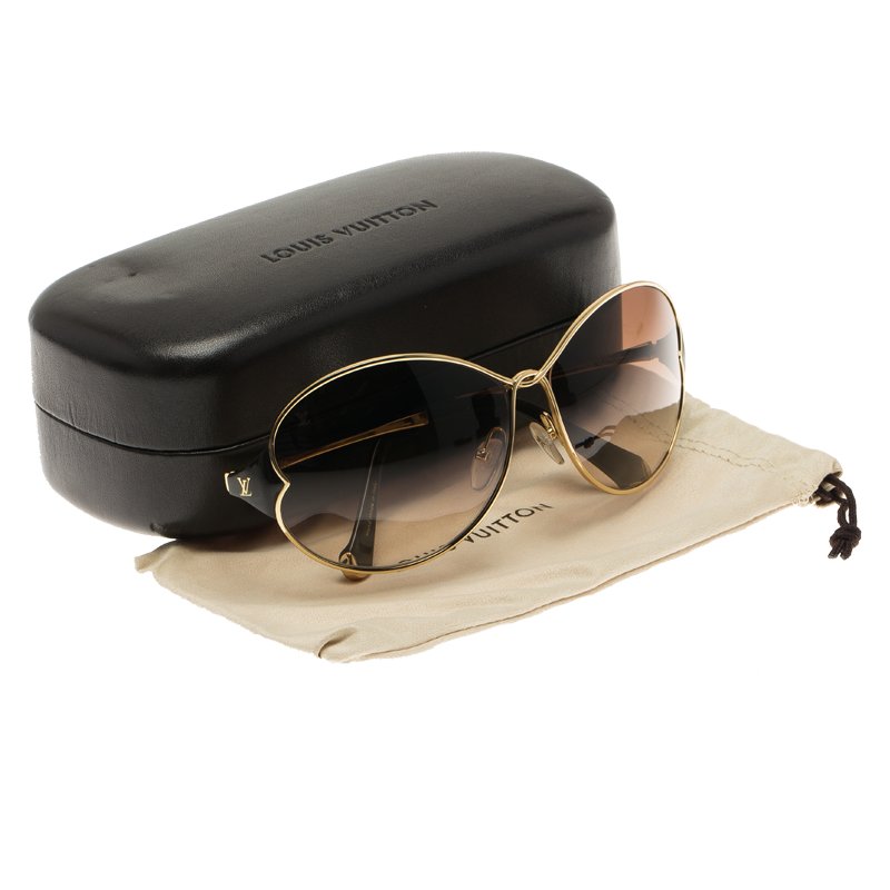 Goggle glasses Louis Vuitton Brown in Metal - 32934830