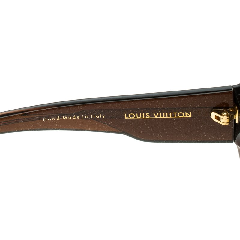 Louis Vuitton Dark Brown Z0366W Hortensia Square Sunglasses Louis