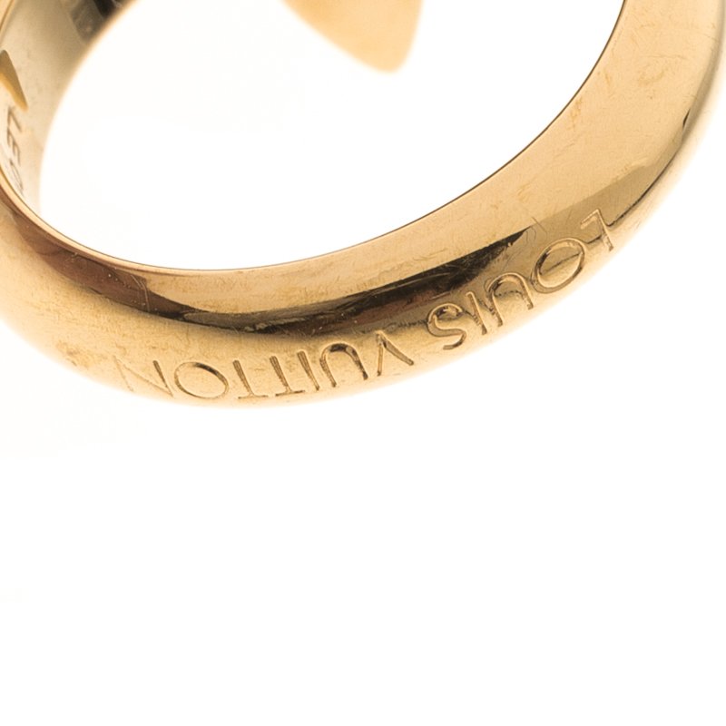 Louis Vuitton Love Letter Timeless Ring Set Size 50.5 Louis
