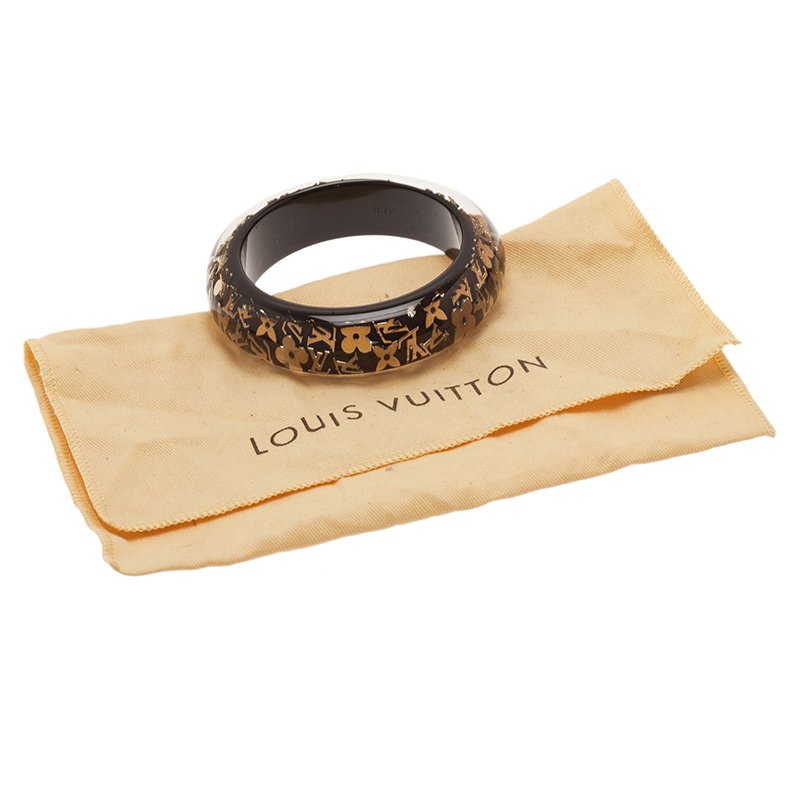 Louis Vuitton Wide Inclusion Bangle Bracelet - Black, Brass Bangle,  Bracelets - LOU777332