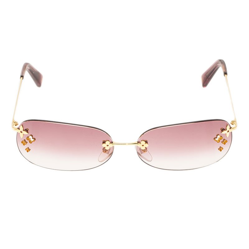 LOUIS VUITTON Desmayo Sunglasses Pink 88726