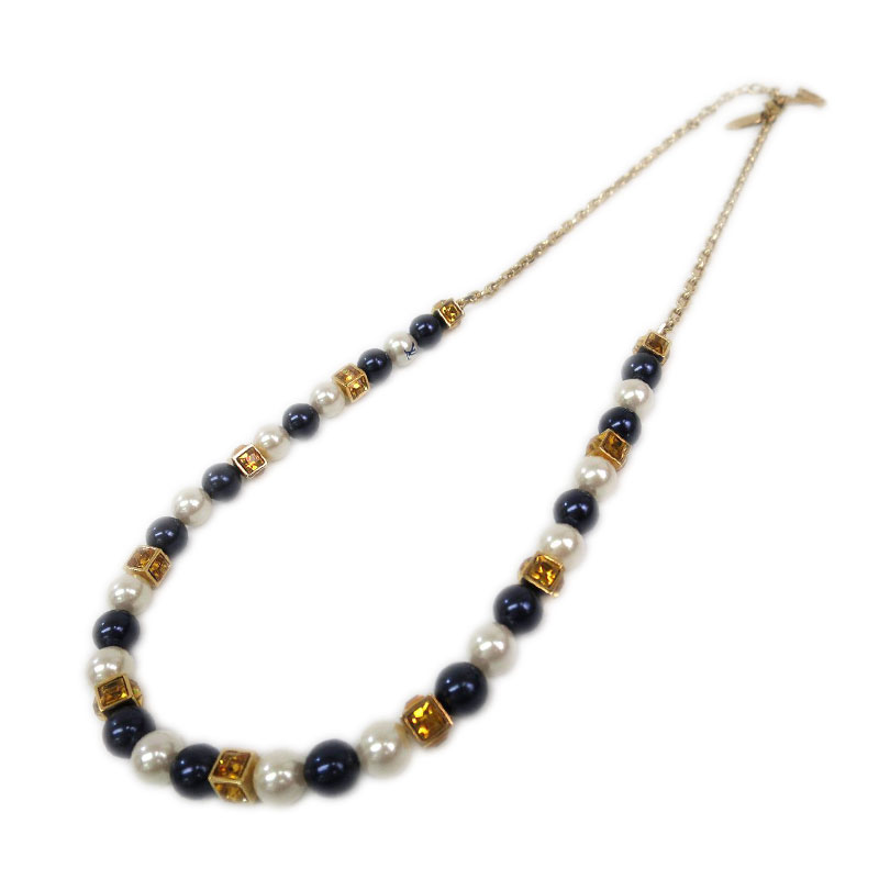 Pre Owned Louis Vuitton Speedy Faux Pearls Necklace