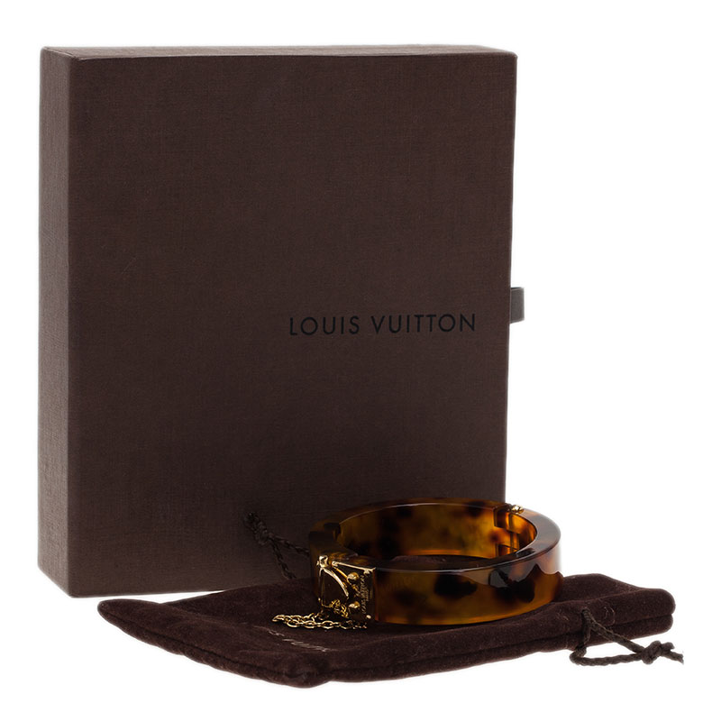 Louis Vuitton Ecaille Resin Lock Me Bracelet - Yoogi's Closet