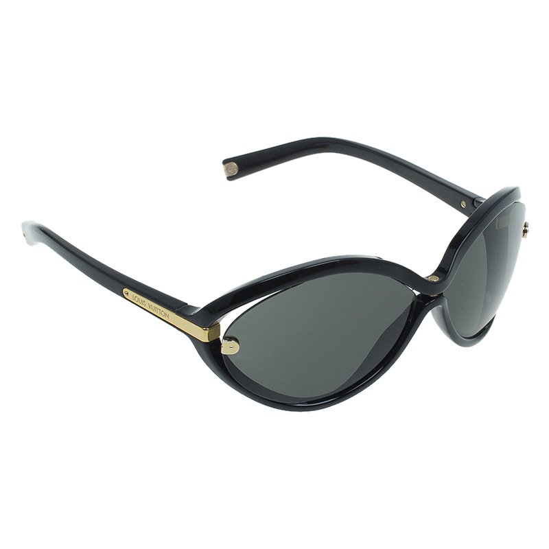 Pre Owned Louis Vuitton Black Daphne Oval Sunglasses
