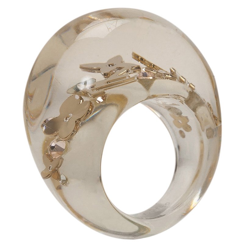 مملوكة مسبقًا Louis Vuitton Inclusion Transparant Resin Ring