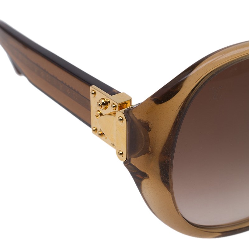 Louis Vuitton Brown Soupcon Oversized Round Sunglasses