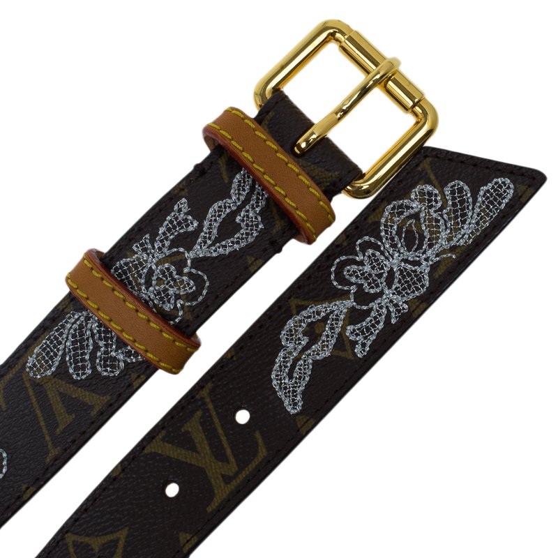 Louis Vuitton Monogram Dentelle Belt - size 90 ○ Labellov ○ Buy