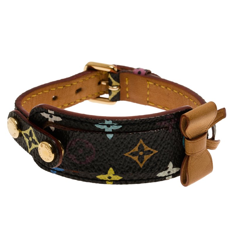 Louis Vuitton Porte-Adresse Multicolor Canvas and Leather Bracelet
