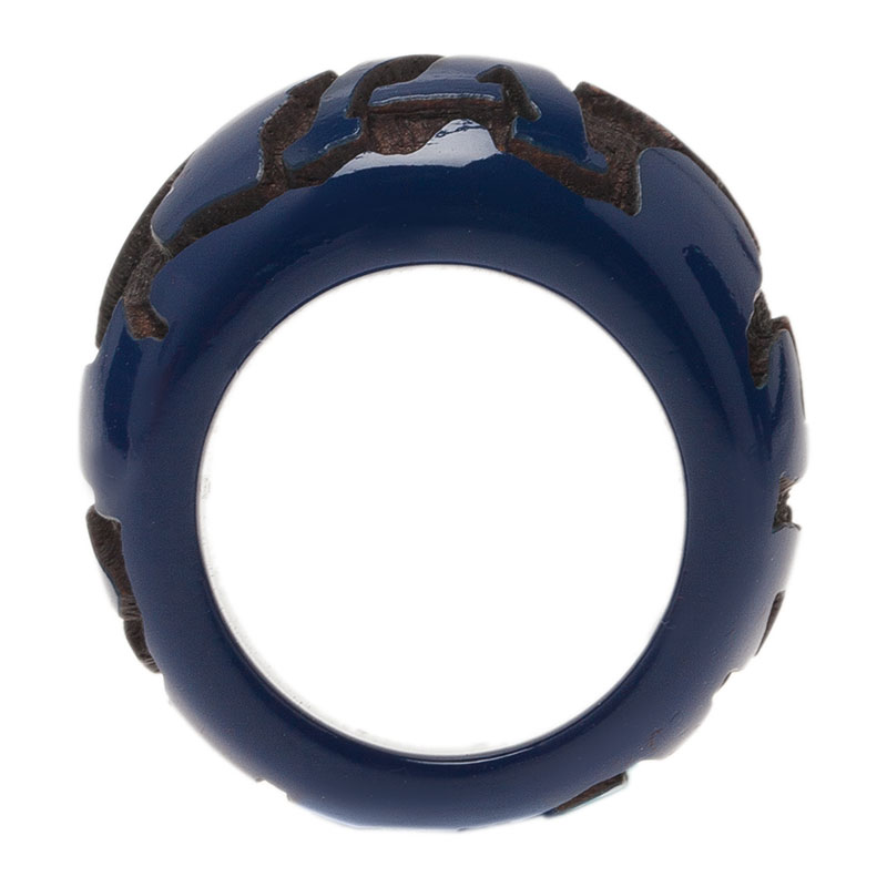 Louis Vuitton Leo Monogram Blue Ring Size 54.5 Louis Vuitton | The Luxury  Closet