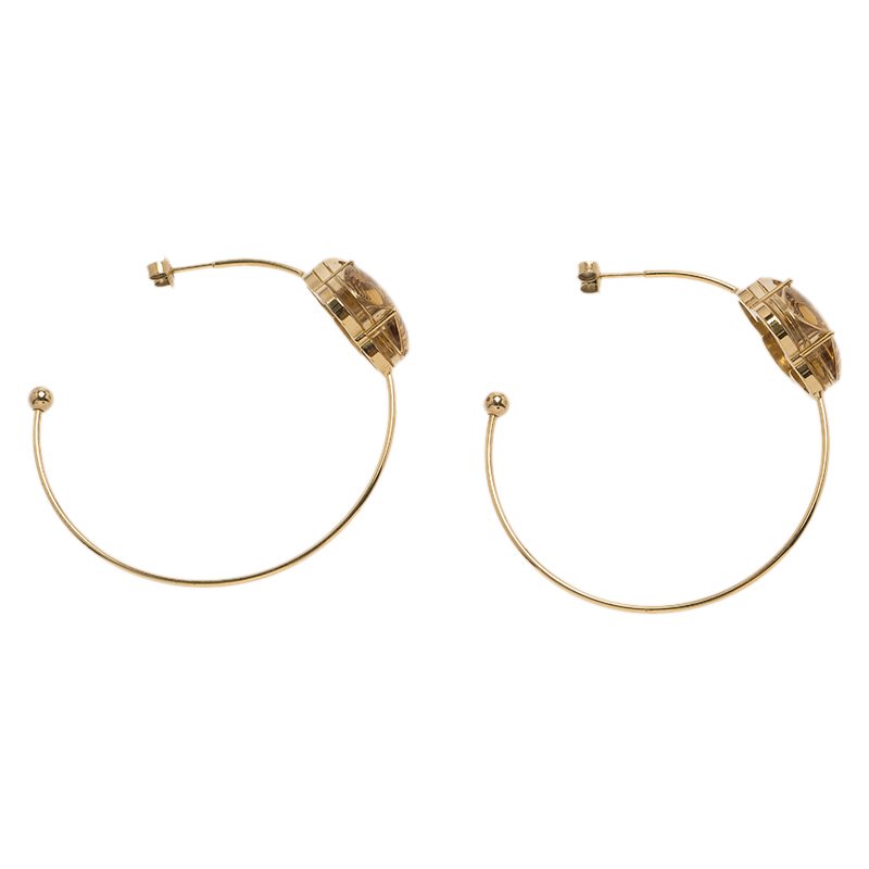 LOUIS VUITTON - A LA FOLIE SILVERTONE HOOP EARRINGS – RE.LUXE AU