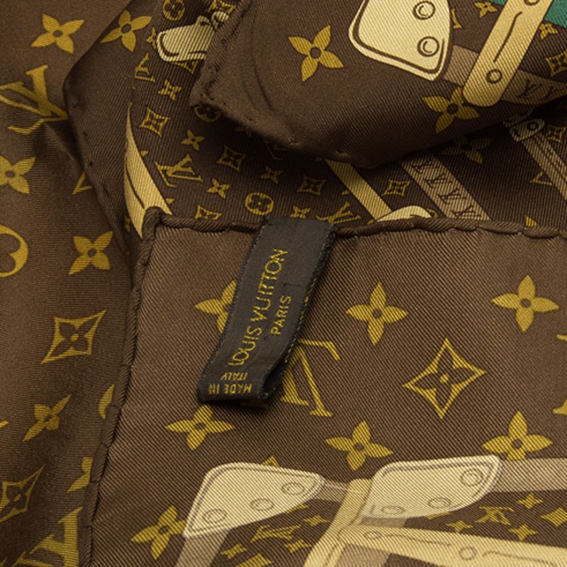 Louis Vuitton Monogram Trunks Silk Square - Scarves and Shawls