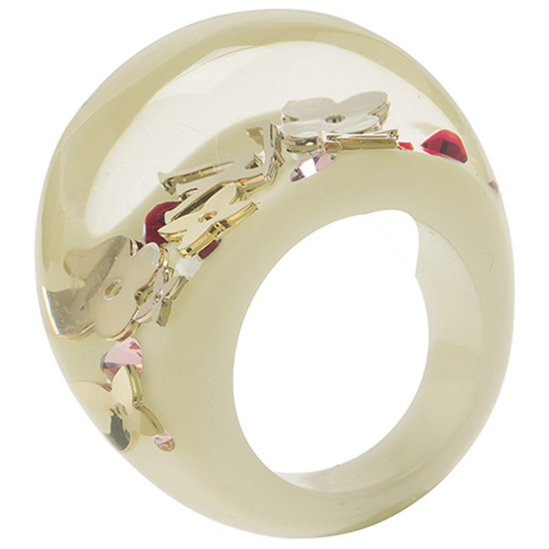 Louis Vuitton Inclusion Light Green Resin Ring