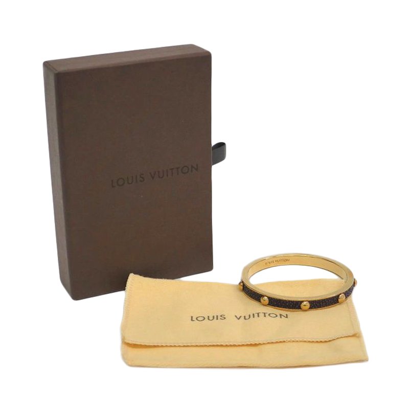 LOUIS VUITTON Gimmie a Clue Bracelet Plastic / Gold Plated  purple/GoldHardware
