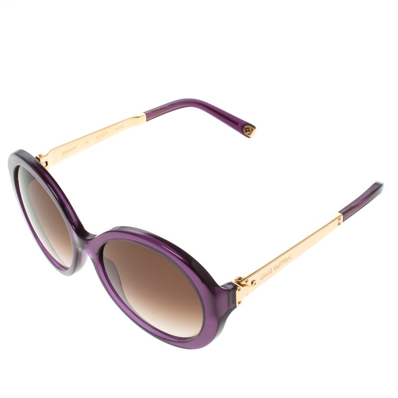 LOUIS VUITTON Purple Speckling Acetate Frame Soupcon GM Sunglasses