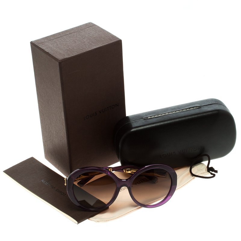 Louis Vuitton Violet Speckling Acetate Frame Soupcon Sunglasses-Z0557E -  Yoogi's Closet