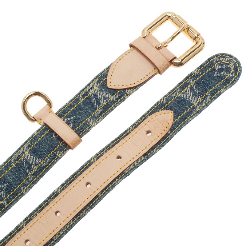 Louis Vuitton Denim Monogram Belt –