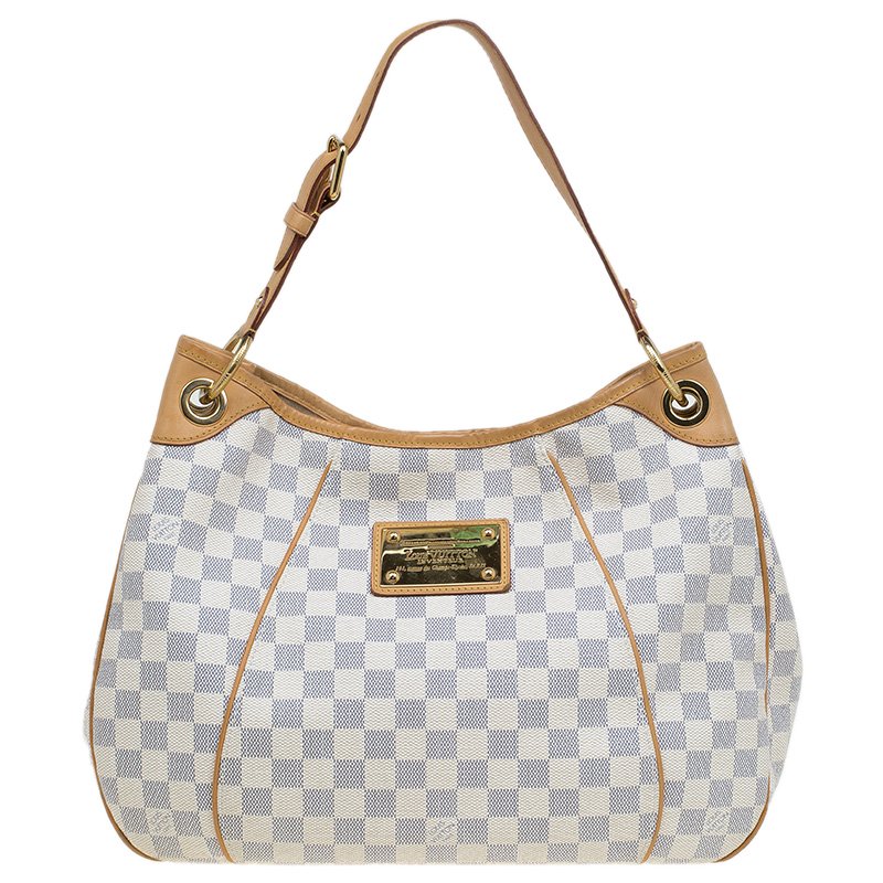 Pre Owned Louis Vuitton Damier Azur Canvas Galliera PM Bag