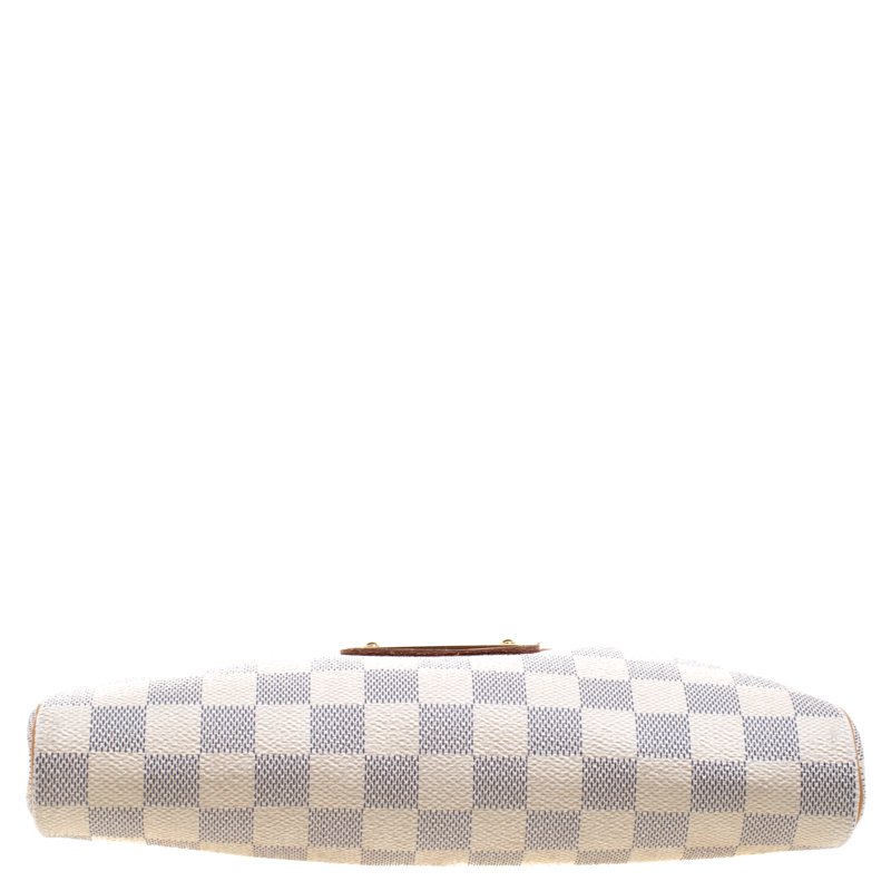 Louis Vuitton Damier Azur Canvas Eva Pochette Crossbody Bag, 46% OFF