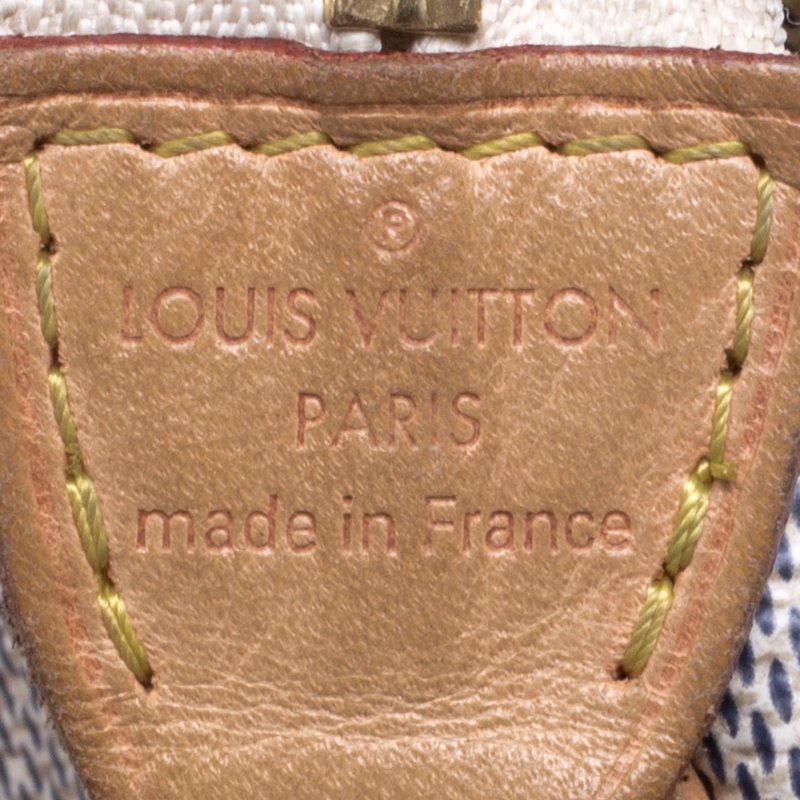 Louis Vuitton Key Clutch Damier Azur Canvas Beige Cloth ref.185958