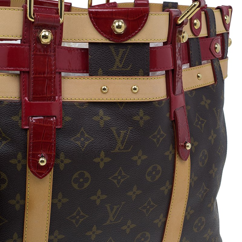 Louis Vuitton, Bags, Louis Vuitton Limited Monogram X Red Rubis Salina Gm  7lk322s