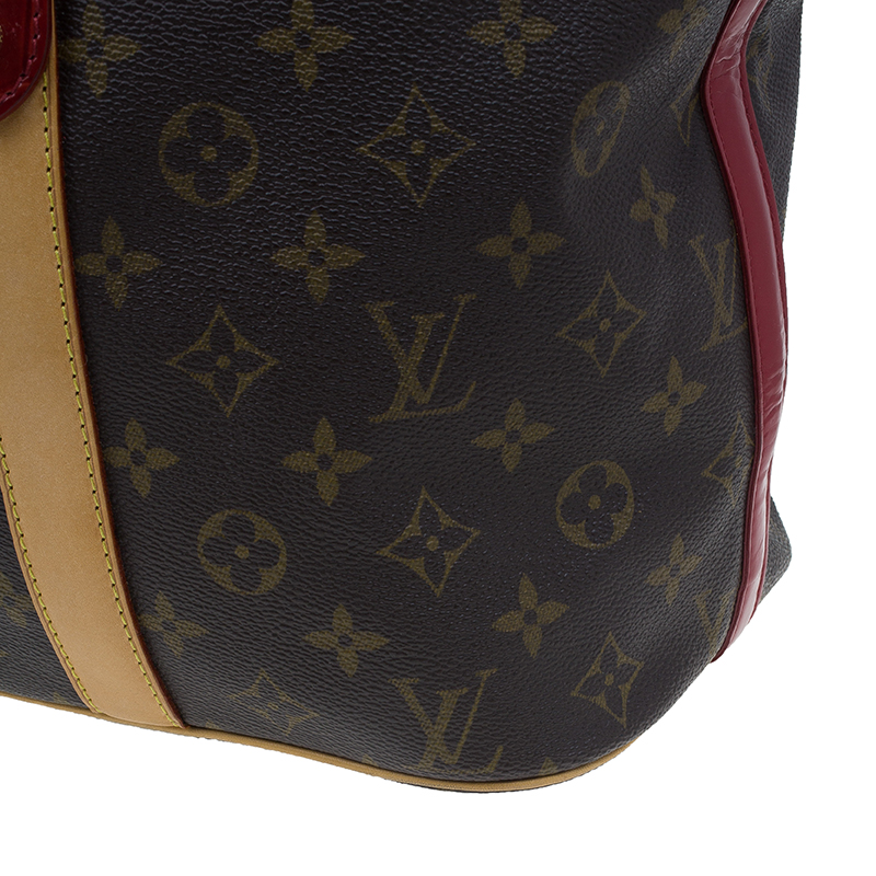 Rubis salina cloth handbag Louis Vuitton Red in Cloth - 34237459
