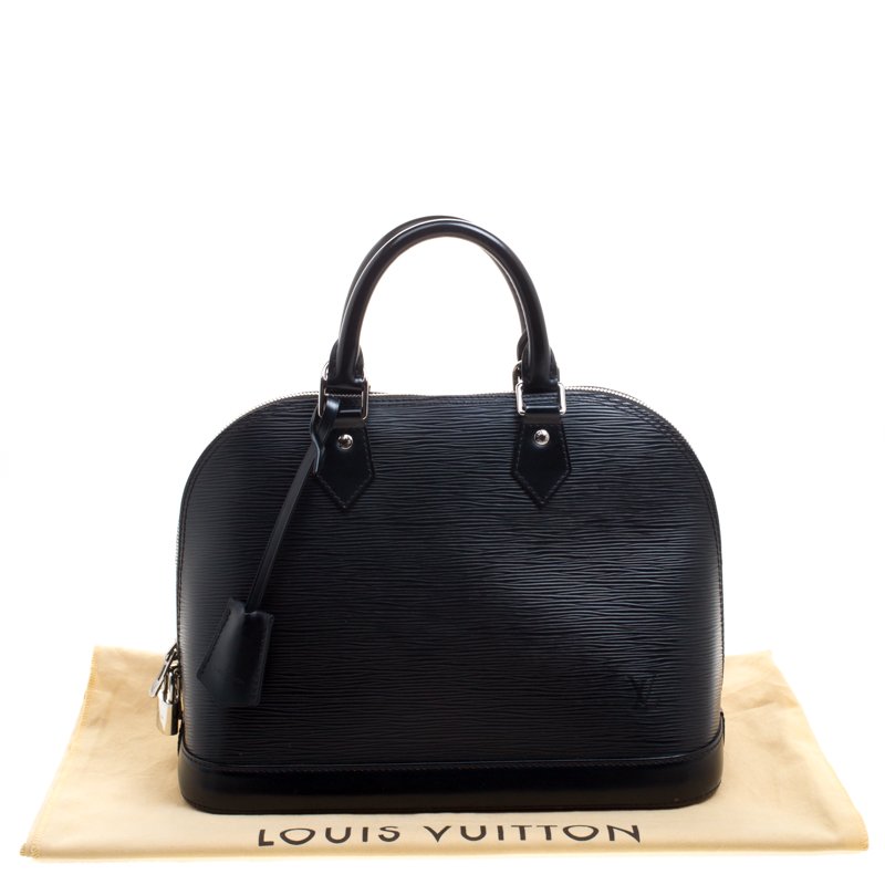 Louis Vuitton Alma PM Epi Leather Black Top Handle Labellov Buy and Sell  Authentic Luxury