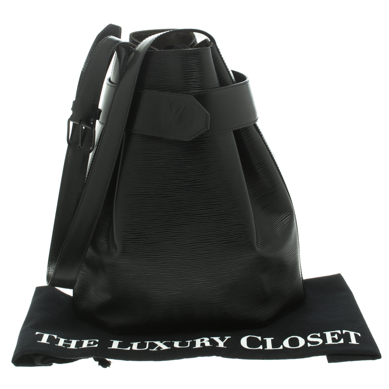 Louis Vuitton Black Epi Leather Sac D'epaule GM Bag – JDEX Styles