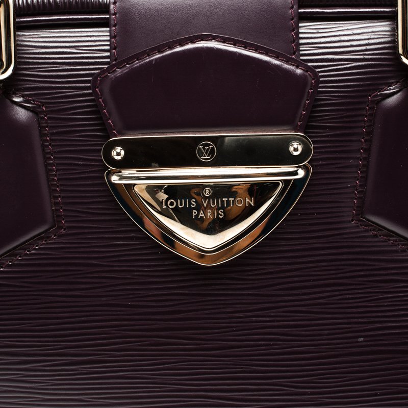 Louis Vuitton Bowling Montaigne GM Purple Epi Leather Handbag For Sale at  1stDibs