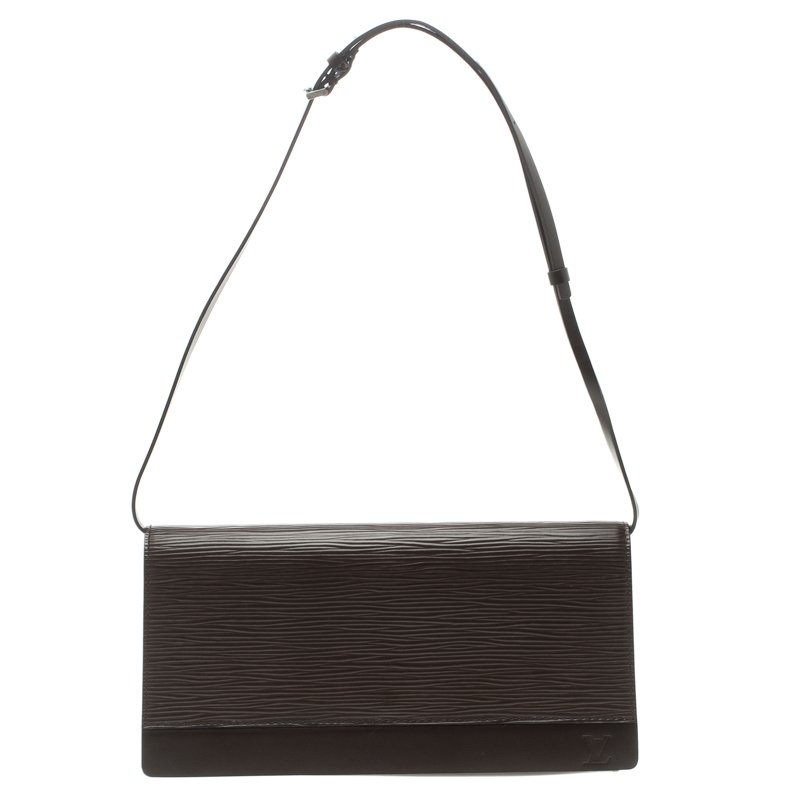 Louis Vuitton Moka Epi Leather Honfleur Clutch Bag - Yoogi's Closet