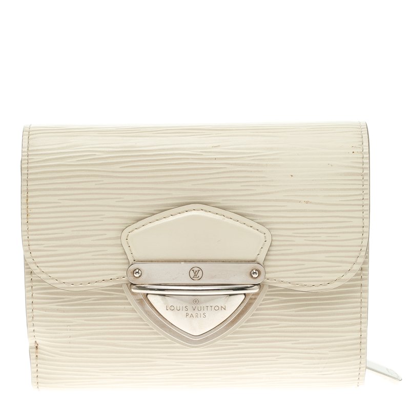 Pre Owned Louis Vuitton Ivory Epi Leather Joey Wallet