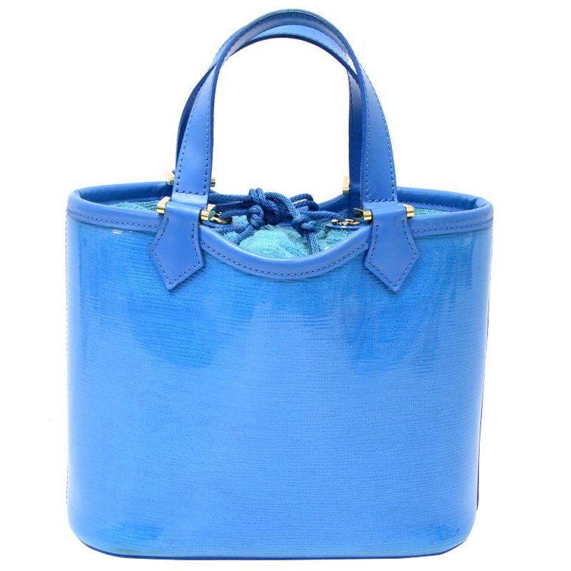 Louis Vuitton Blue Epi Plage Mini Lagoon Bay Bag