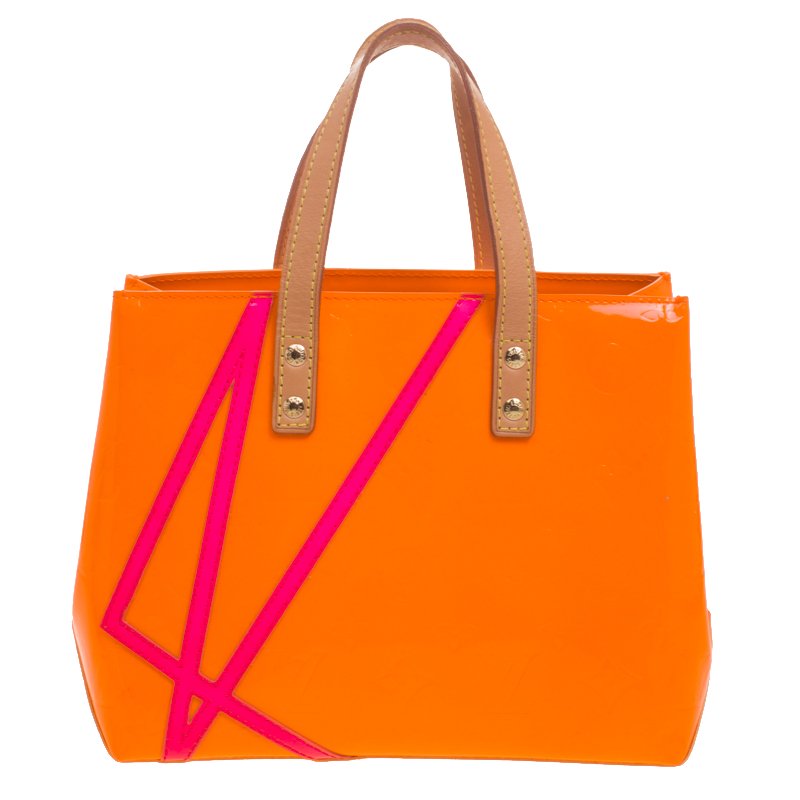 Pre Owned حقيبة لوي فيتون روبرت ويلسون ريدي إصدار محدود فيرنيه مونوغرامي برتقالية نيو PM