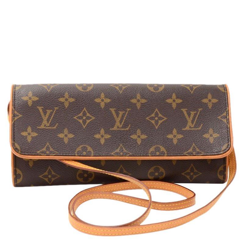 Pre Owned Louis Vuitton Monogram Canvas Pochette Twin GM Bag
